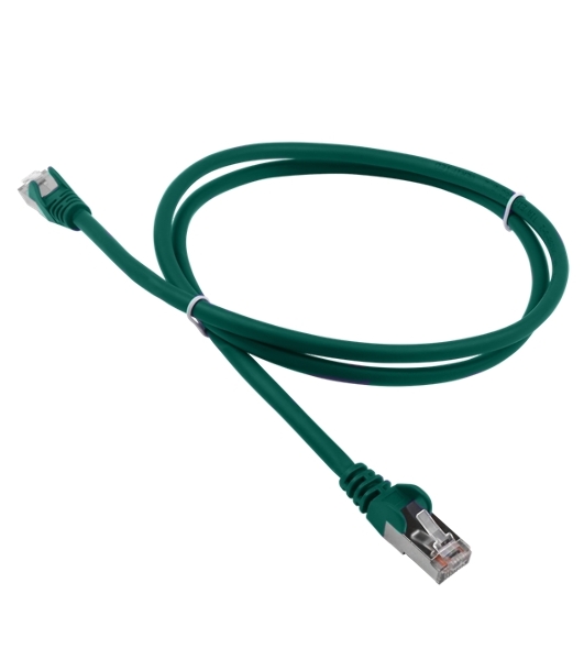Патч-корд Lanmaster LSZH FTP кат.5e, 1.0 м, зеленый