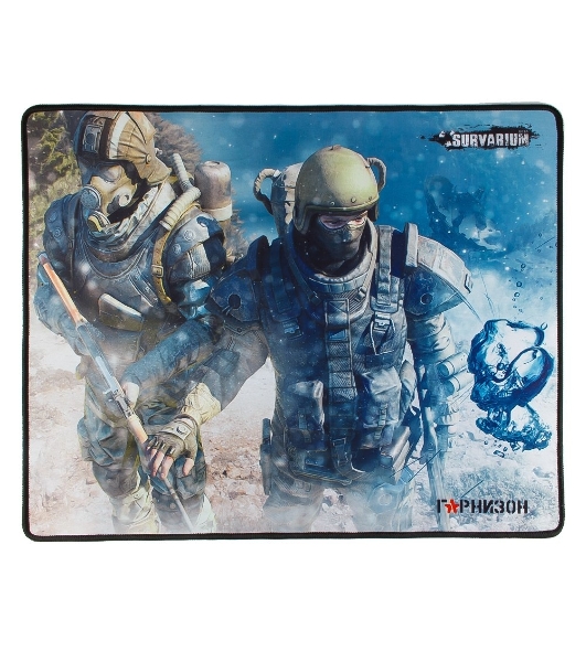 Коврик для мыши Гарнизон GMP-200, игровой, дизайн- игра Survarium, ткань/резина, размеры 437 x 350 x 3 мм