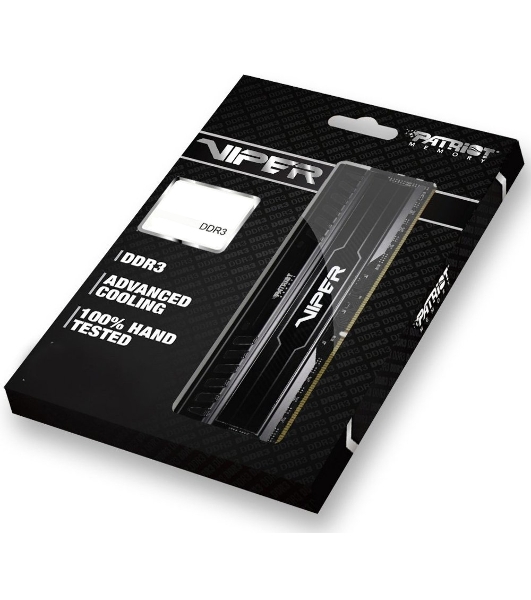 Оперативная память Patriot Viper 3, DDR3, 16GB (2x8 GB), 1600 MHz, CL9, DIMM, радиатор, черный