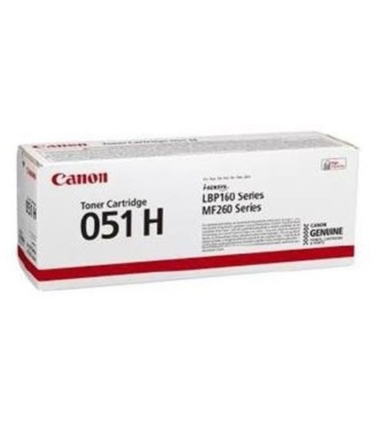Картридж лазерный Canon 051H BK черный (4100 стр.) для Canon LBP162dw