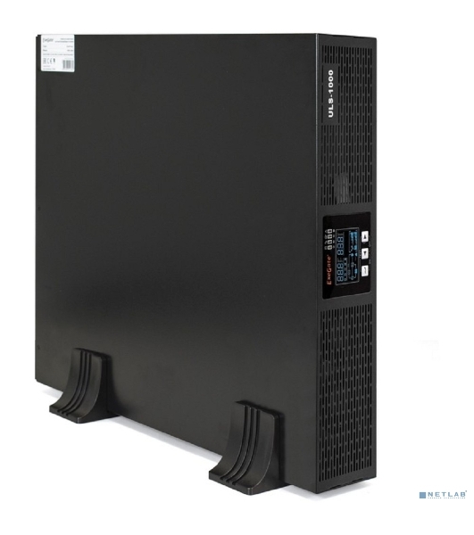 Источник бесперебойного питания On-line ExeGate EP285646RUS PowerExpert ULS-1000.LCD.AVR.C13.USB.RS232.SNMP.2U 1000VA/1000W, On-Line, PF=1, LCD, 4*IEC-C13, RS232, USB, SNMP-slot, Rackmount 2U/Tower, черный