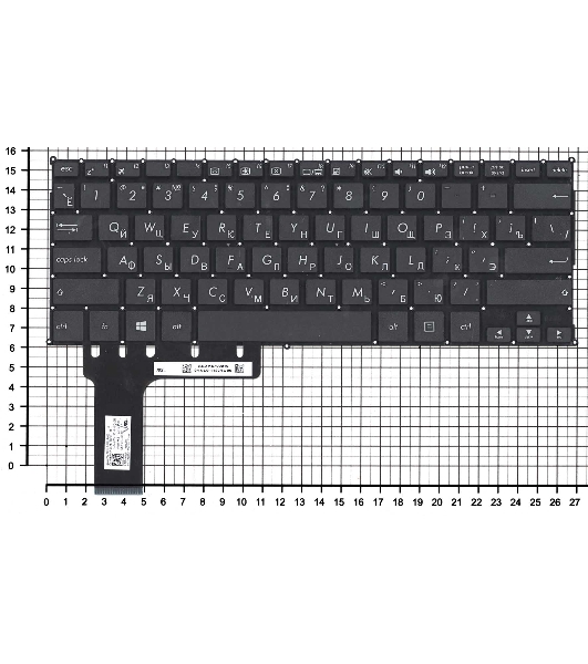 Клавиатура для ноутбука Asus TP201SA черная