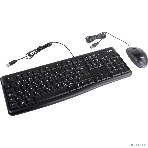 Комплект клавиатура+мышь Logitech MK120 проводной, USB, 1000 DPI, чёрный(заводская гравировка), фото19