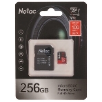 Флеш Карта MicroSD card Netac P500 Extreme Pro 256Gb, retail version w/SD adapter, фото12