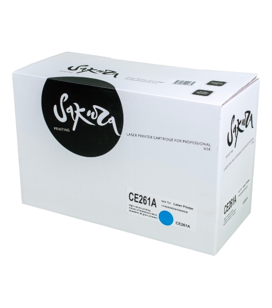 Картридж лазерный Sakura CE261A для HP Color LaserJet CP4020/4025/4520/4525, синий, 11000 к.