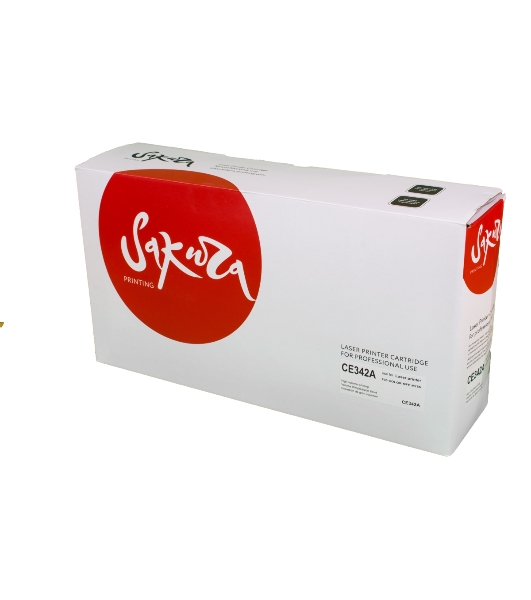 Картридж лазерный Sakura CE342A для HP LJ 700/775, желтый, 16 000 к.