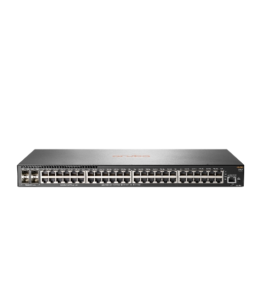 Коммутатор HPE Aruba 2930F 48G 4SFP+, 48×1 Гбит/с + 4×10 Гбит/с SFP+, управляемый