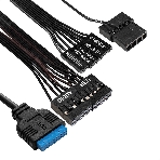 Компьютерный корпус Minitower ExeGate mEVO-7805-XP500 (mATX, БП XP500 с вент. 12см, 2*USB+1*USB 3.0, аудио, черный, с 2*RGb подсветкой), фото5