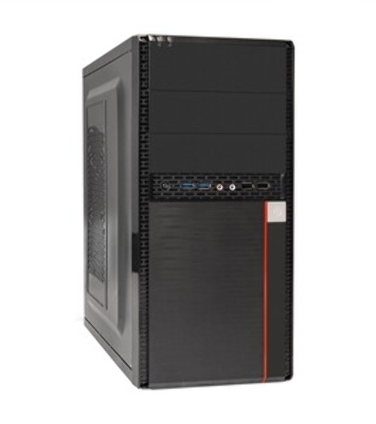 Компьютерный корпус Minitower ExeGate BA-204U-400W-8 (mATX, БП AA400 с вент. 8см, 2хUSB+2хUSB 3.0, аудио, черный)