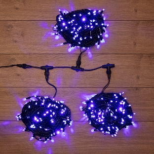 Гирлянда Neon-night LED ClipLight 24V, 3 нити по 20 м, свечение с динамикой, цвет диодов синий