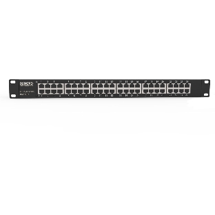 Грозозащита OSNOVO 1U устройство грозозащиты для ЛВС на 24 порта (скорость до 1000 Мб/с) с защитой линий PoE (af/at, методы A + B, контакты 1/2, 3/6, 4/5, 7/8)