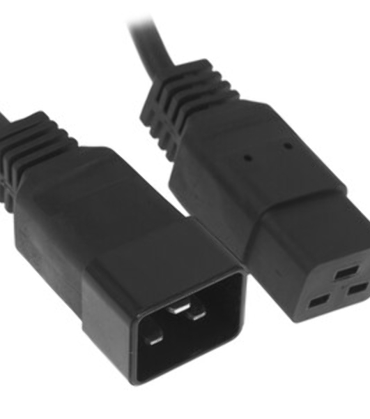 Кабель питания сист.блок-монитор Cablexpert PC-189-1-1.8M, 1.8м, C13-C14, 3x1кв.мм., черный, с заземлением