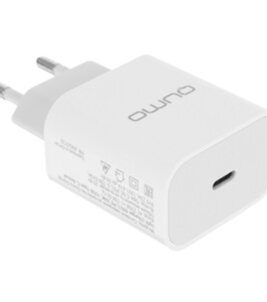 Сетевое зарядное устройство Qumo Energy light (Charger 0051) PD 20W, 1USB, Type-C, белый
