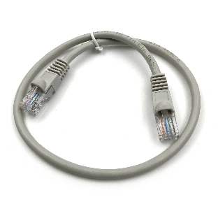 Патч-корд Buro cat.5e molded 0.5м серый RJ-45 (m)-RJ-45 (m)