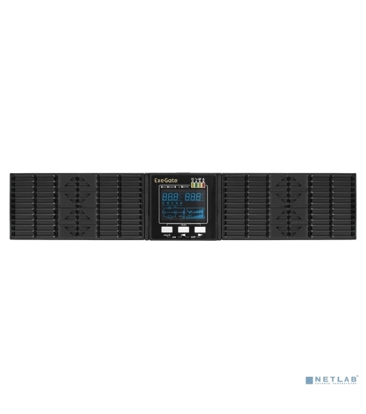 Источник бесперебойного питания On-line ExeGate PowerExpert ULS-1000.LCD.AVR.1SH.2C13.USB.RS232.SNMP.2U 1000VA/1000W, On-Line, PF=1, LCD, 1*Schuko+2*C13, RS232, USB, SNMP-slot, Rackmount 2U/Tower, металлический корпус, черный