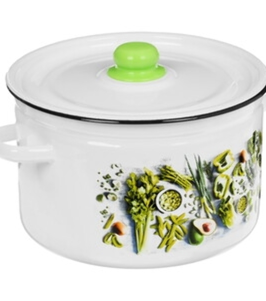 Кастрюля APPETITE 1RC181S Эдем эмал сфер 3,0л стекл/кр