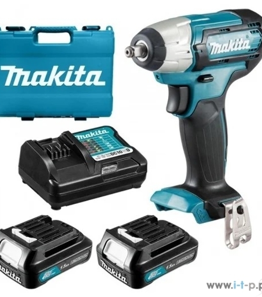 Гайковерт ак(уд) Makita TW140DWAE , 10.8В,2х2Ач Li-ion,0-3200у\м,140Нм,3\8',1.2кг,кейс,подсв,M8-M16 TW140DWAE