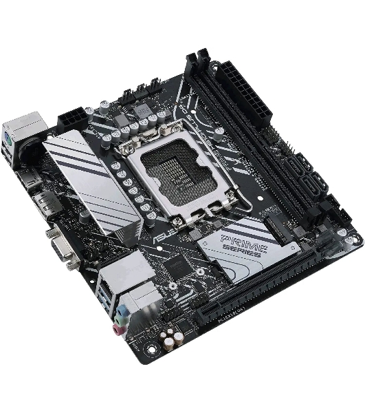 Материнская плата ASUS PRIME H610I-PLUS D4-CSM, LGA 1700, Intel H610, 2xDDR4, 4xSATA, 1xM.2 PCIe 3.0 x4, 1xPCIe 4.0 x16, 1xHDMI, 1xDP, 1xVGA, 2xUSB-A 3.2 Gen 1, 2xUSB-A 2.0, 1x 1Gb LAN, 3x3.5 мм, 7.1, Mini-ITX