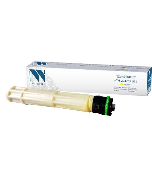Картридж лазерный NVPrint совместимый NV-TN-324/TN-512 Yellow для Konica Minolta Bizhub С258/C308/C368/C454/C554 (26000k)