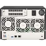 Сетевое хранилище без дисков SMB QNAP TVS-675-8G NAS, 6-tray w/o HDD, 2xM.2 SSD Slot, 1xHDMI-port. CPU 8-сore 64-bit x86 KX-U6580 2.5 GHz, 8GB DDR4 (1 x 8GB) up to 64GB (2 x 32GB), 2x 2.5 Gigabit LAN, фото 1