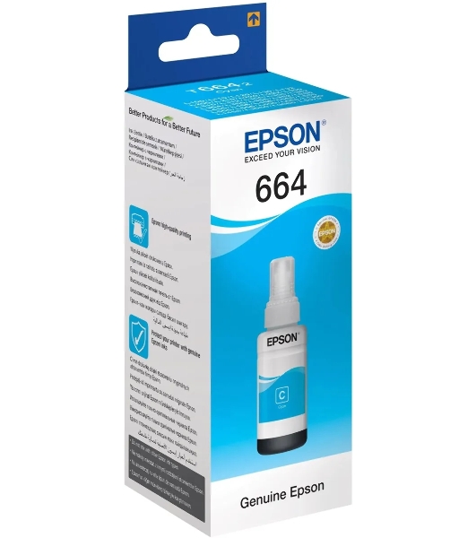 Чернила для Epson C13T66424A Epson L100 (cyan) 70 мл
