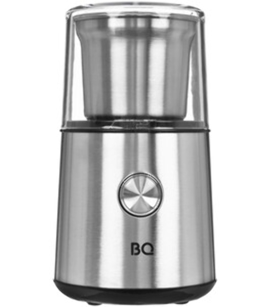 Кофемолка BQ CG1003, 200 Вт, 85 г максимальная загрузка, стальной/черный