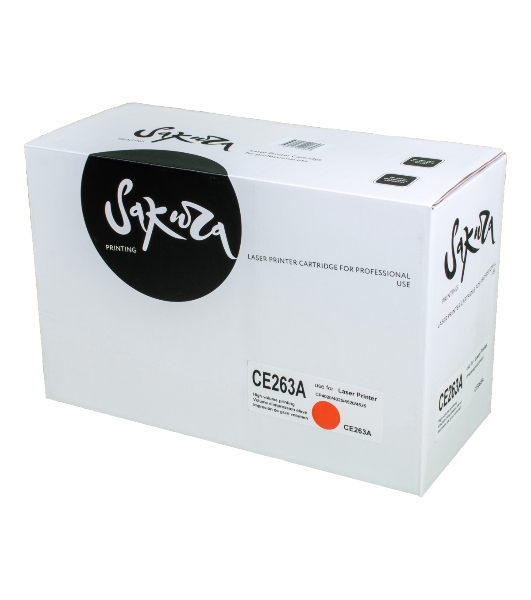 Картридж лазерный Sakura CE263A для HP Color LaserJet CP4020/4025/4520/4525, пурпурный, 11000 к.