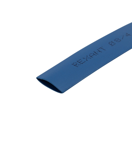 Трубка термоусаживаемая Rexant 8.0/4.0мм синяя. ролик 2.44м