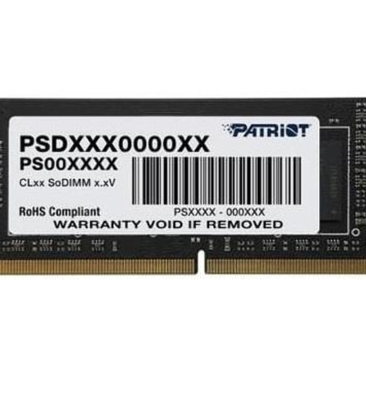 Оперативная память Patriot Signature, DDR4, 4GB (1x4 GB), 2666 MHz, CL19, SO-DIMM