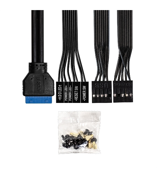 Компьютерный корпус Minitower ExeGate BAA-308MU2-AAA450 (mATX, БП AAA450 с вент. 8см, 1хUSB+2хUSB 3.0, HD Audio, черный)