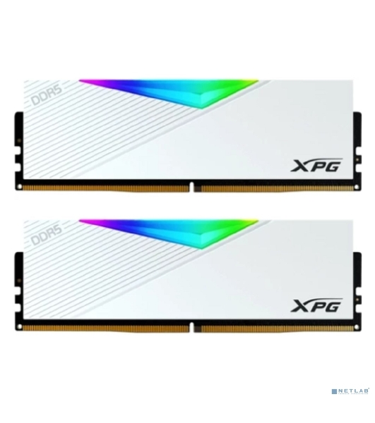 Оперативная память XPG Lancer, DDR5, 32Gb (2x16Gb), 6000MHz, CL30, DIMM, с радиаторами, RGB, белый