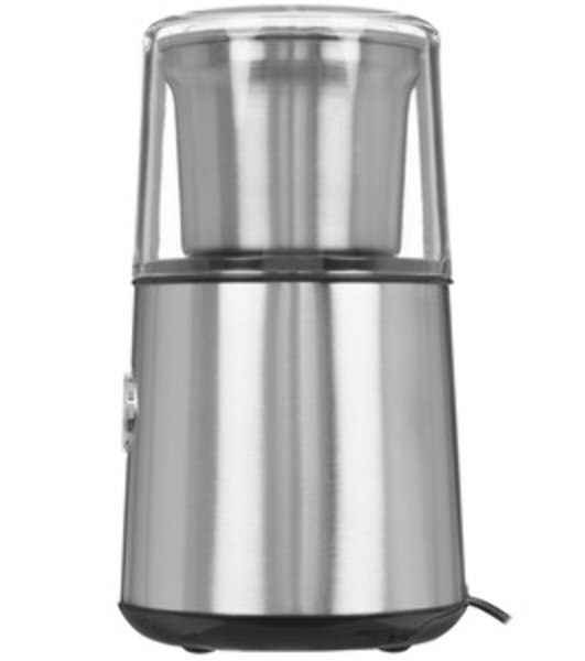 Кофемолка BQ CG1003, 200 Вт, 85 г максимальная загрузка, стальной/черный
