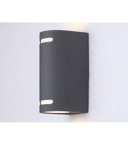 Светильник Ambrella light ST3741/2 GR серый IP54 GU10/2 max 35W 150*68*92