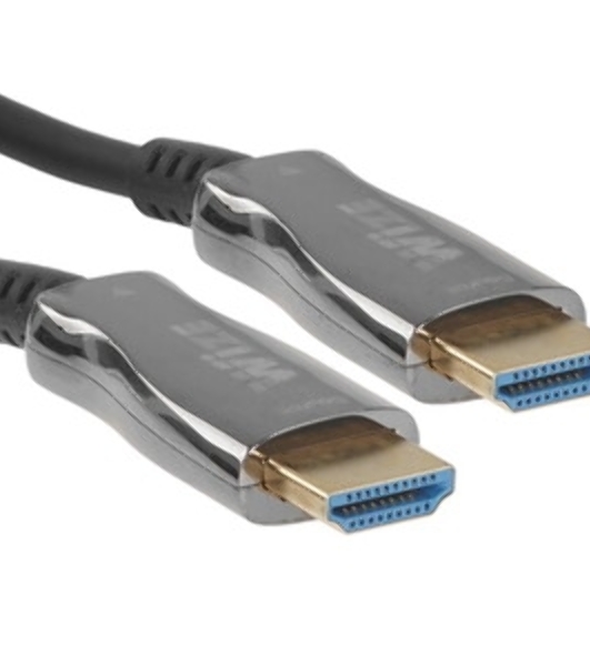 Кабель HDMI AOC-HM-HM-30M Wize, оптический, 30 м, 4K/60HZ, v.2.0, ARC, 19M/19M, черный, коробка