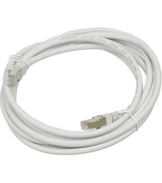 Патч-корд Lanmaster LSZH FTP кат.6A, 2.0 м, серый