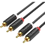 Кабель Vention аудио 2RCA M/2RCA M - 3 м черный, фото2