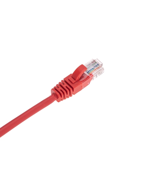 Патч-корд U/UTP Rexant cat.5e, RJ45-RJ45, 26AWG, ZH нг(А)-HF, красный, 0,3 м
