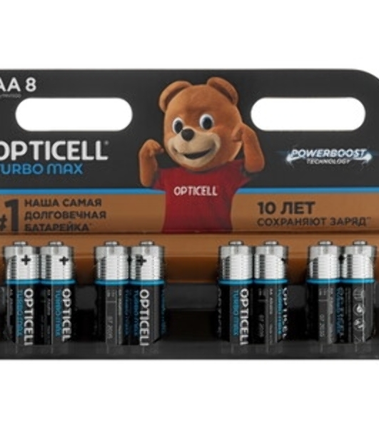 Батарея Opticell Turbo MAX LR6 AA (2шт) блистер