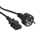 Кабель питания ExeGate Power PC-5P (Евровилка Schuko->С13) VDE-250V-3*0.5-CU, 6A, черный, 5м, фото 1