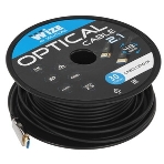 Кабель HDMI AOC-HM-HM-30M Wize, оптический, 30 м, 4K/60HZ, v.2.0, ARC, 19M/19M, черный, коробка, фото3