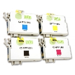 Картридж струйный Cactus CS-EPT1285 черный/голубой/пурпурный/желтый (31 мл) для Epson Stylus SX125/SX425W/SX420W/S22/Office BX305F/BX305FW, фото 1