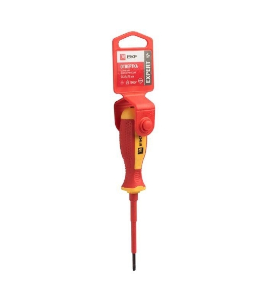 Отвертка SL3х75мм Expert 1000В PROхima EKF sl-3-75-exp-in