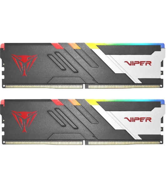 Оперативная память Patriot Viper Venom, DDR5, 32GB (2x16GB), 5600MHz, CL36, DIMM, с радиаторами, RGB, черный