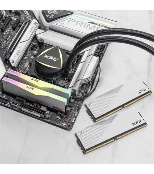 Оперативная память XPG Lancer, DDR5, 32Gb (2x16Gb), 6000MHz, CL30, DIMM, с радиаторами, RGB, белый