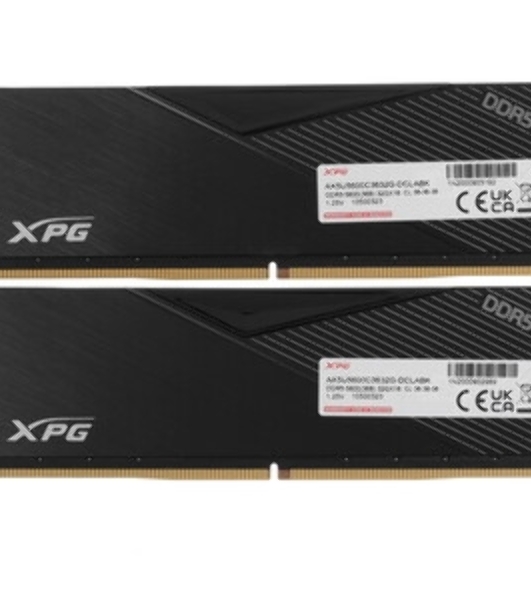 Оперативная память XPG Lancer, DDR5, 64GB (2x32GB), 6400MHz, CL32, DIMM, с радиаторами, белый