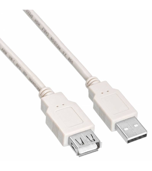 Кабель-удлинитель USB2.0 Buro USB A (m)/USB A (f) 0.75м