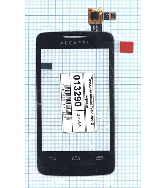 Сенсорное стекло (тачскрин) для Alcatel One Touch Tribe 3041D черное