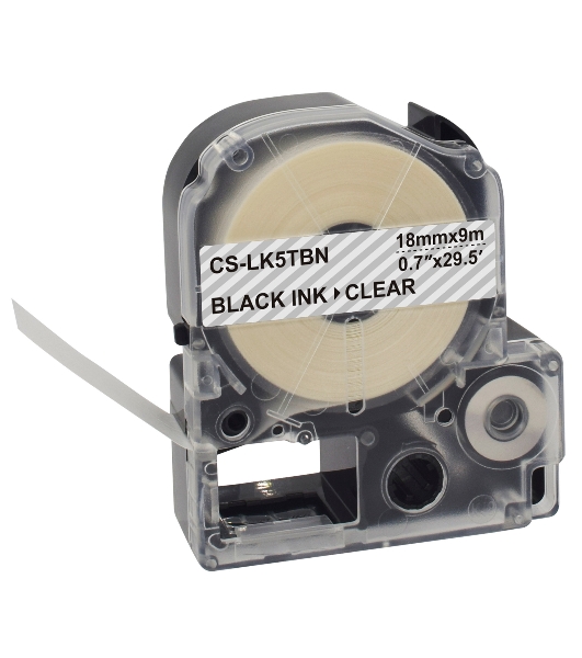 Картридж ленточный Cactus CS-LK5TbN черный для Epson LW400/LW700/LW600P/LW1000P/K400/Z700/Z900