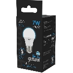 Лампа светодиодная Gauss 102502307 7Вт цок.: E27 груша 220B 6500K св. свеч. бел. хол. (упак.: 10 шт), фото3