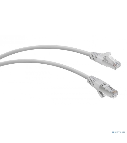 Патч-корд WRline WR-PC-RJ45-FTP-5E-2-GY F/UTP общий экран RJ-45 вил.-вилка RJ-45 cat.5e 2м серый LSZH (уп.:1шт)
